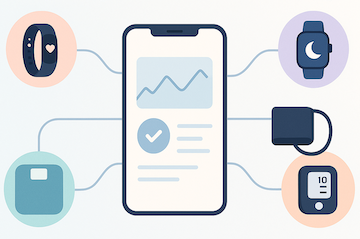 Connected health devices and wearables integration